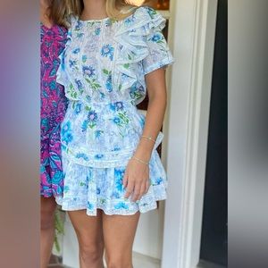 Xs LoveShackFancy mini dress like new